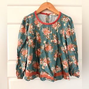 Mayilda Jane turquoise floral blouse - 6